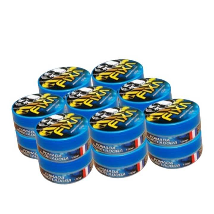 kit 24 pomada extra forte modeladora cabelo barbeiro trancista oferta