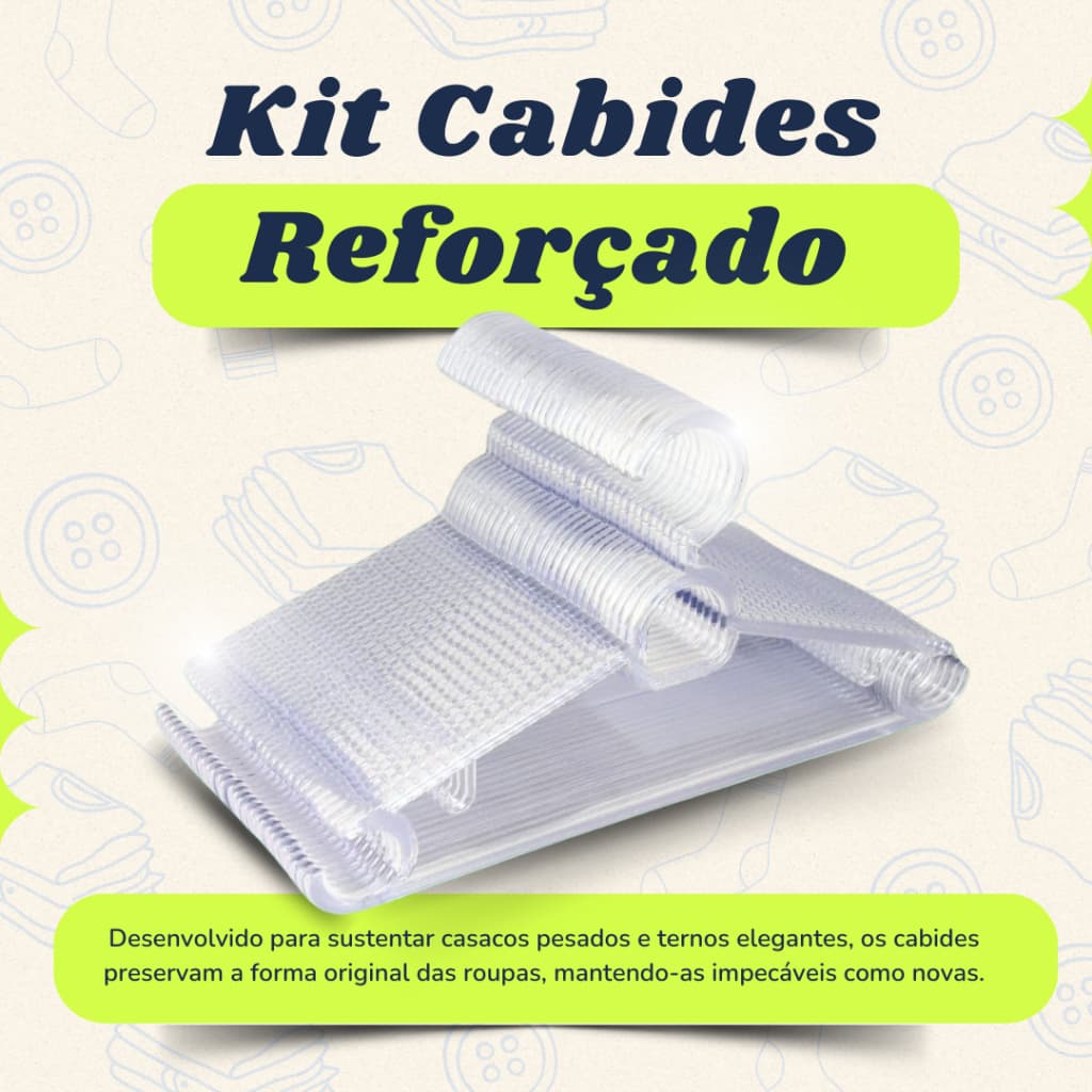 Cabide de Acrilico para Roupas Kit Com 30u Organizador de Roupas Cruzetas Resistentes Durável  Antiderrapante  Econômico