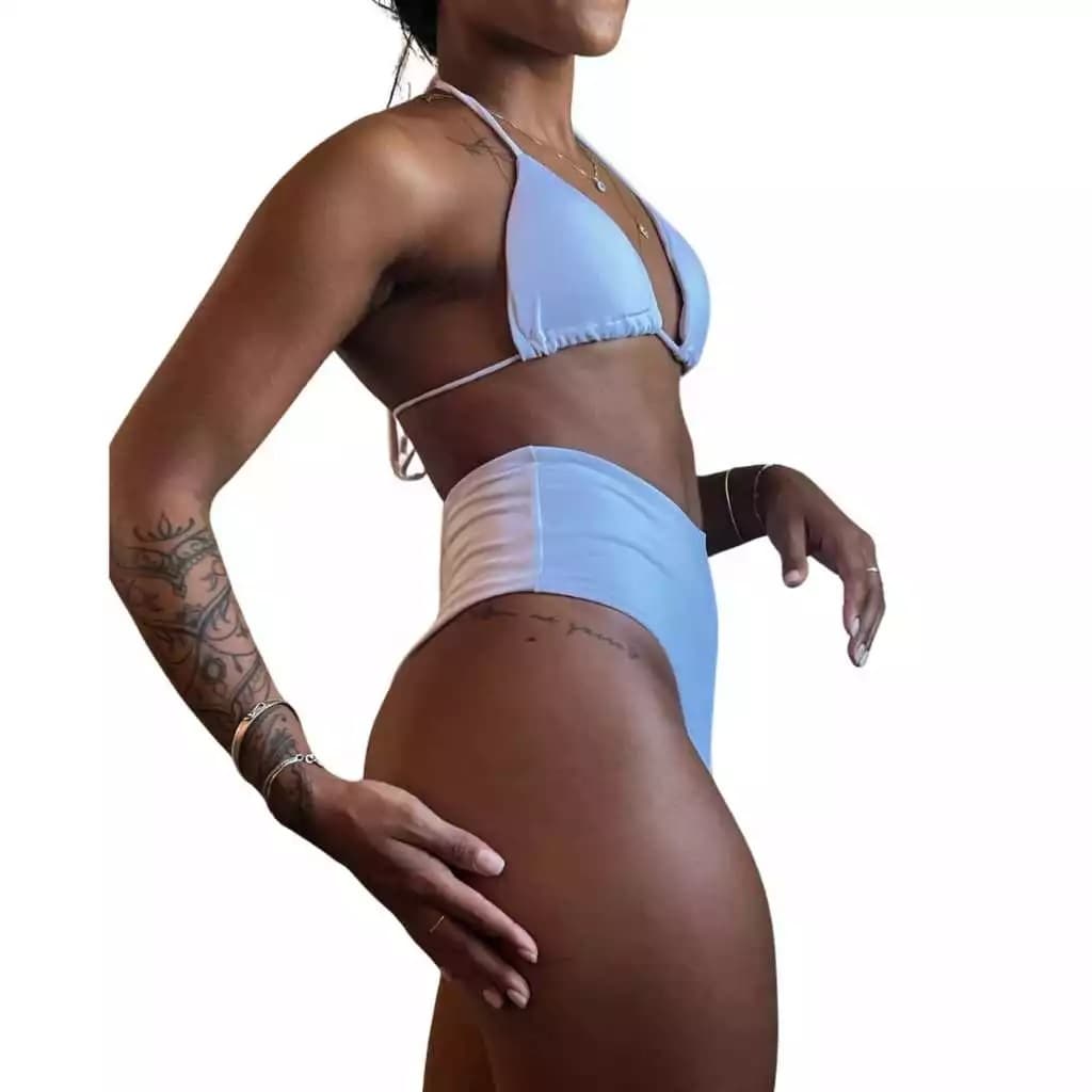Biquíni Hot Pantns  Cores VIBRANTES cintura alta com top Cortininha, calcinha chapa barriga.