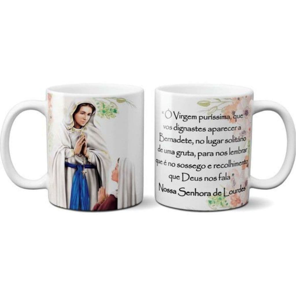 Caneca de Porcelana 325ml Arte Católica