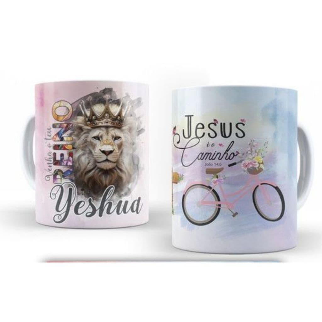 Caneca de Porcelana 325ml Arte Evangélica