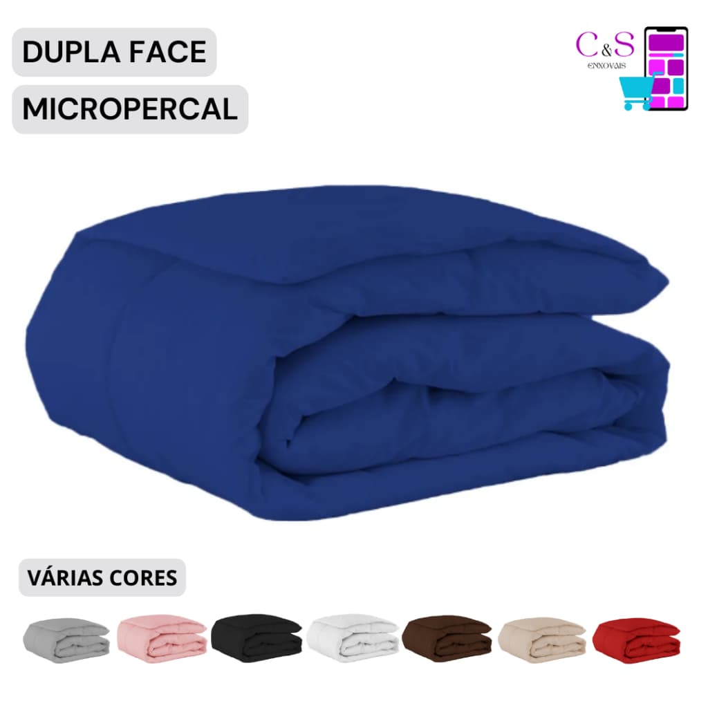 Edredom Avulso Cama Queen Micropercal 400 Fios Dupla Face Toque Macio