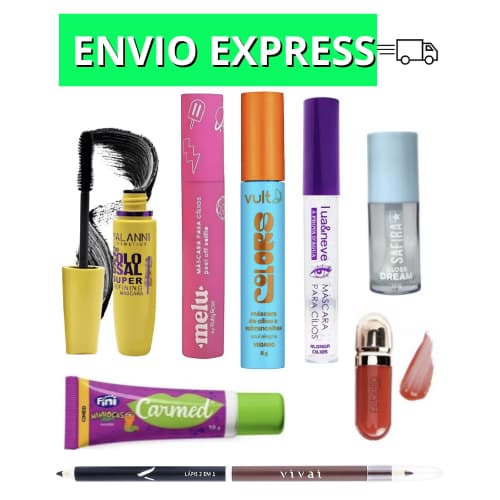 Rímel Preto Incolor Melu Ruby Rose Mascara de Cílios Vult Azul Gloss Fini Lápis de Olho Preto Marrom