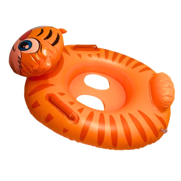 Boia Inflável Para Criança Infantil com Assento Tigre