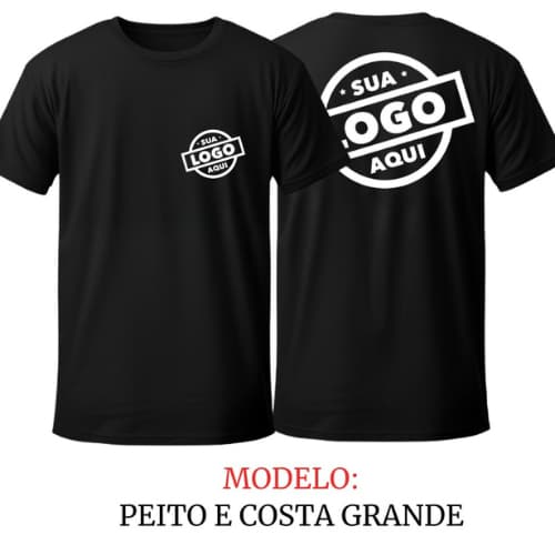 Camiseta Personalizada Com Sua Logo - 100% Algodão Premium