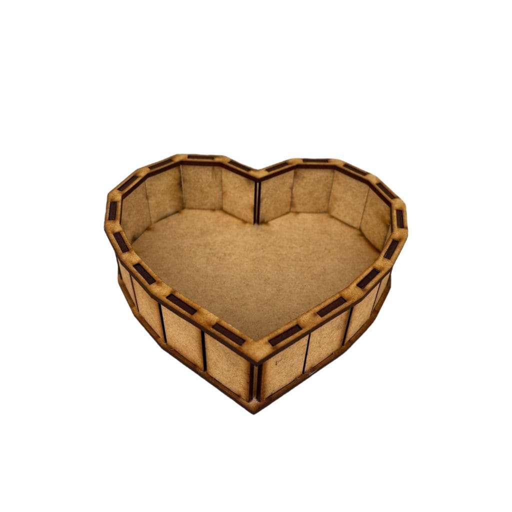 KIT CESTA CORAÇÃO MDF P