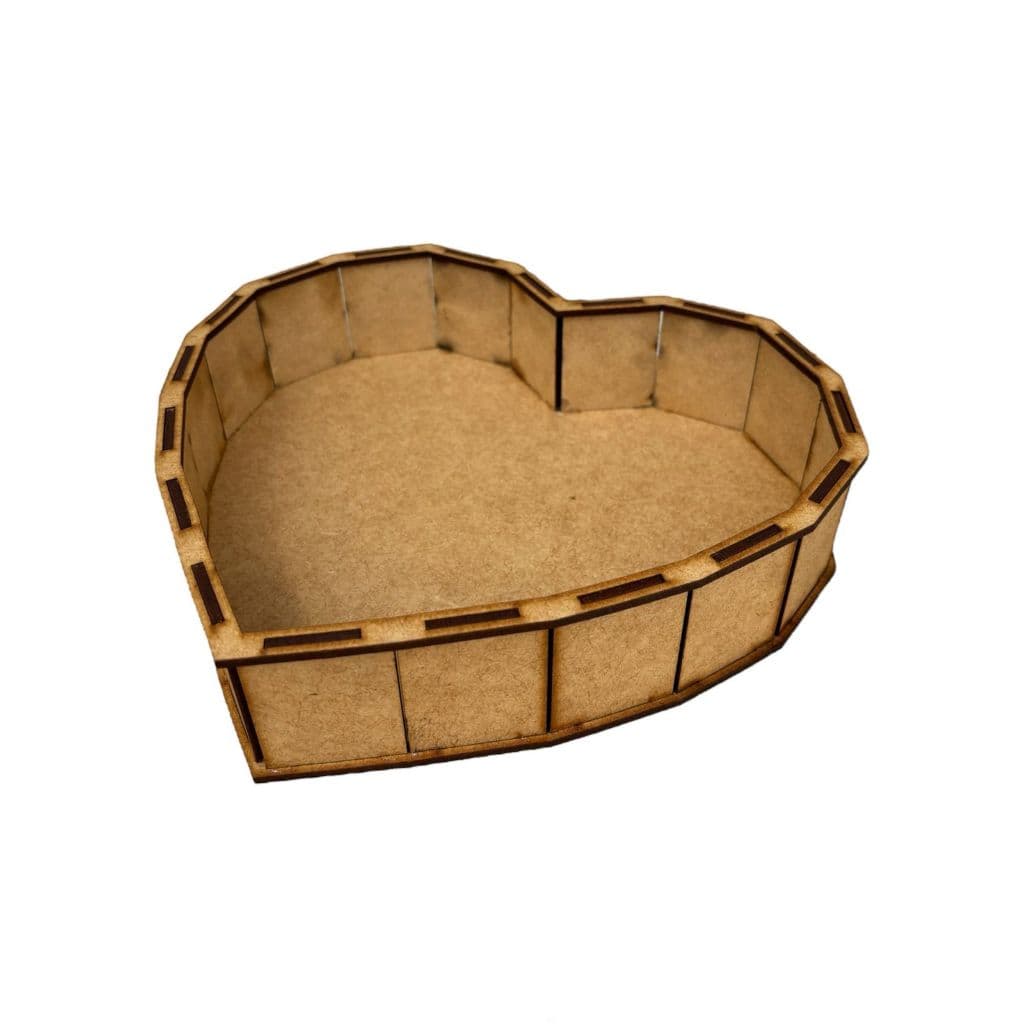 KIT 15 CESTA CORAÇÃO MDF (leia a descrição)
