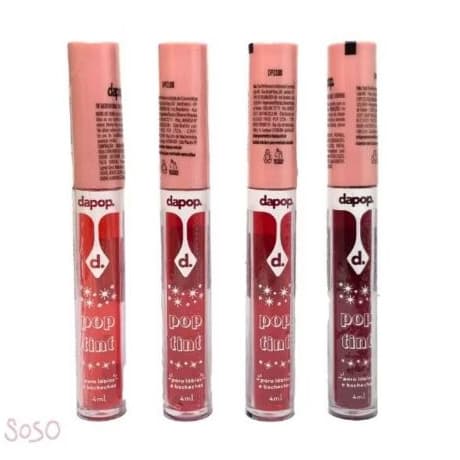 Gel Pop Tint Para Lábios e Bochechas - Dapop