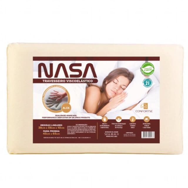 Travesseiro nasa confortse 13cm