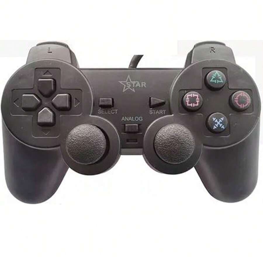 Controle para Playstation 2 PS2 Com Fio - Cor Preto