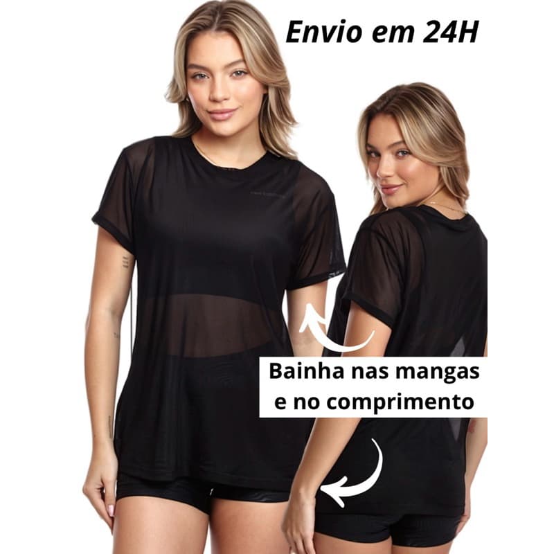 Blusão de Tule Feminino Transparente