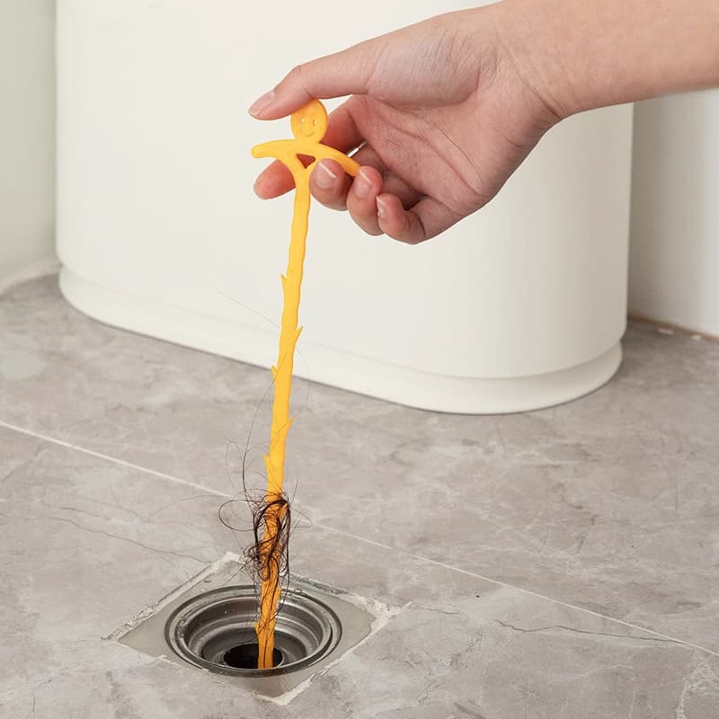 Desentupidor Coletor De Cabelos Para Pia Ralo Banheira Lavabo Plástico 51cm