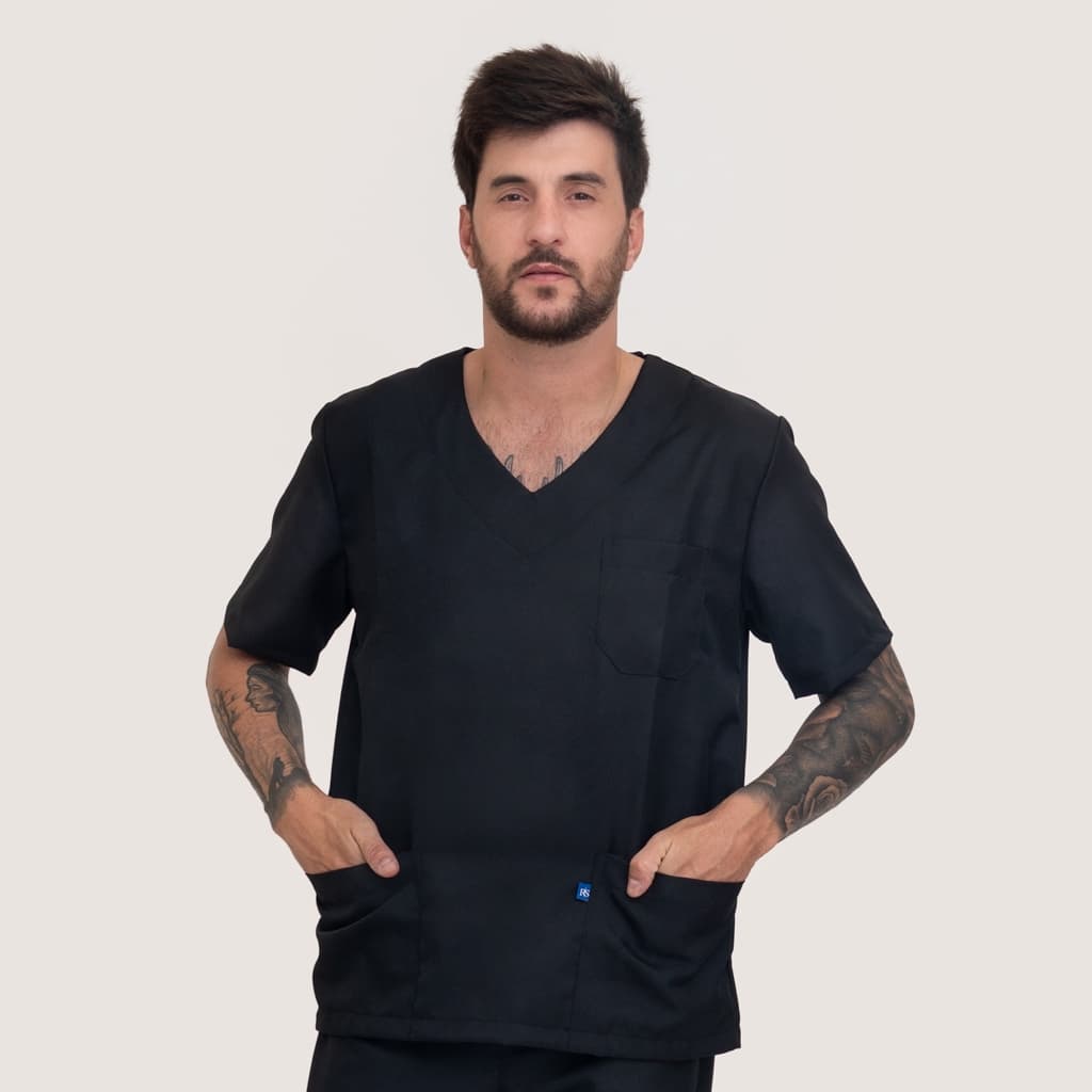 Pijama Cirúrgico em Gabardine Conjunto Hospitalar Scrub Masculino