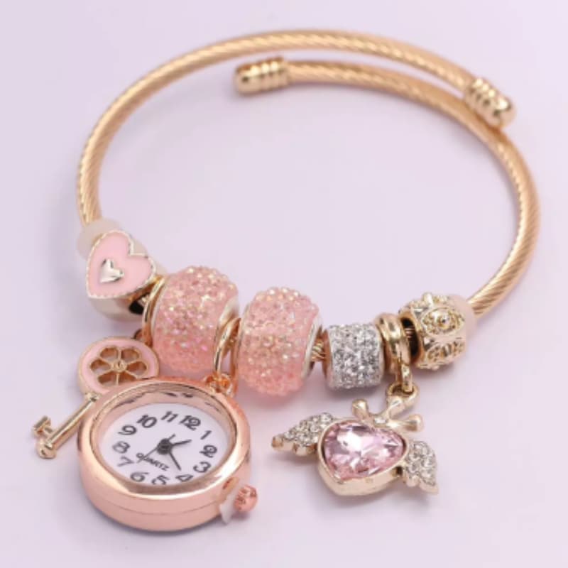 Relógio Feminino Original com Pulseira Elegante - Fashion, Casual De Aço Inox De Quartzo