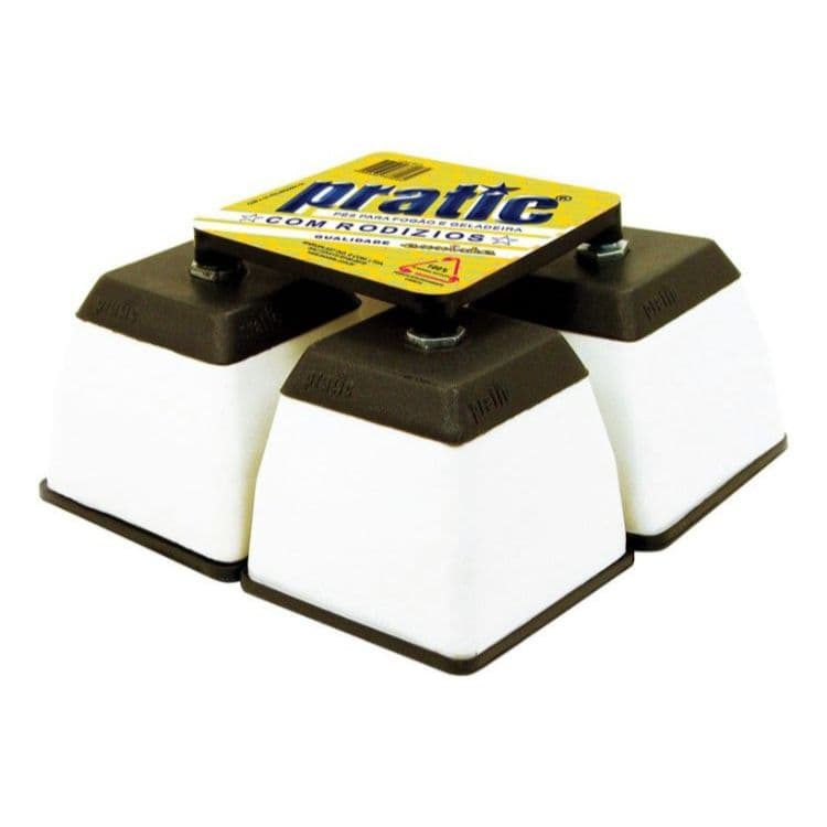 Pés Para Fogão e Geladeira Pratic Bco com 4 Pes