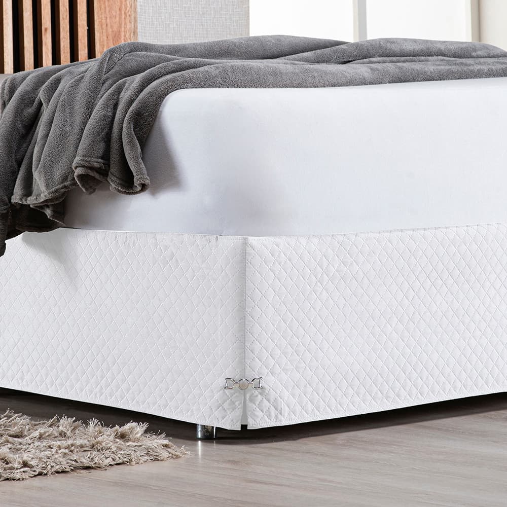 Saia Cama Box Solteirão 2,00 x 1,10 Matelada Cama Baú