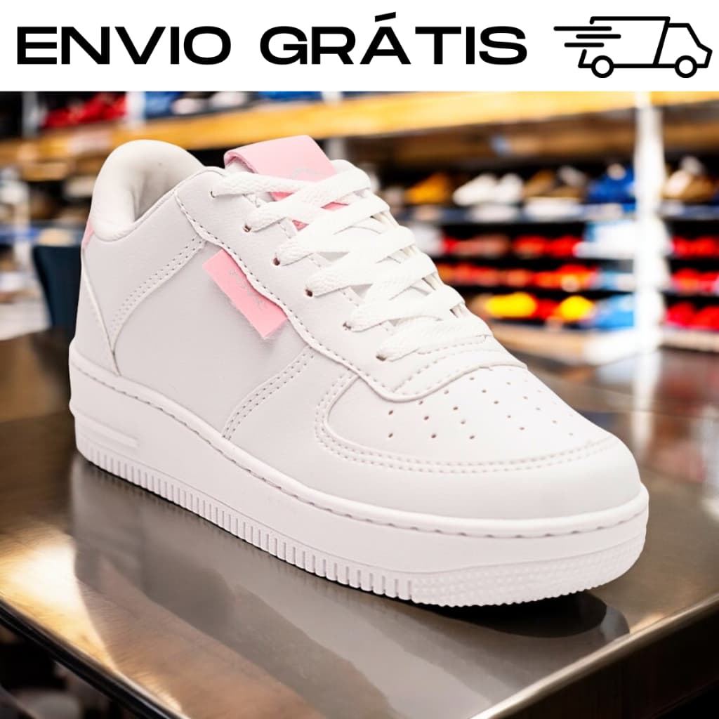 promoção tênis rosa Feminino  preto branco mulheres e homens envio imediato