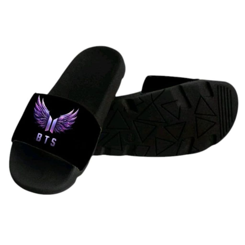 Chinelo Slide Feminino Bts Bangtan Boys Sandalia Conforto Leve