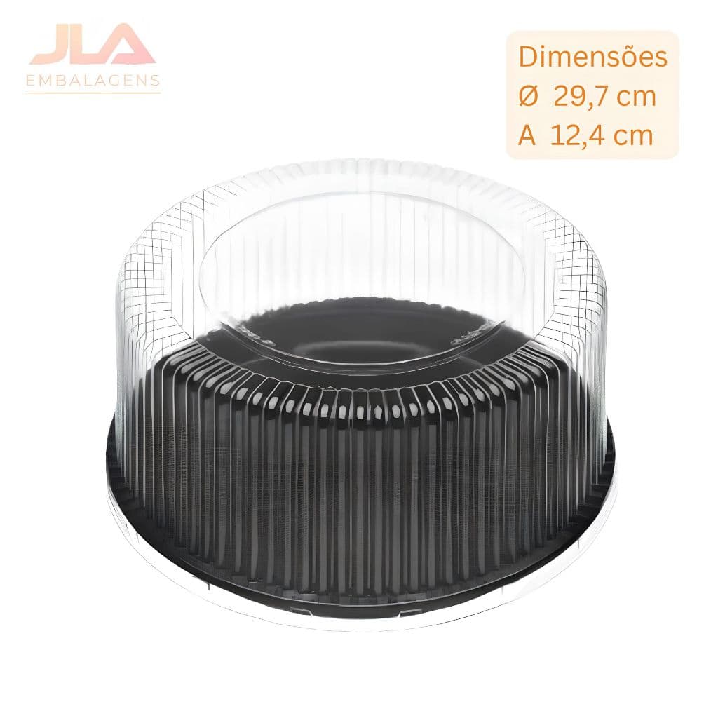 Embalagem Redonda Para Bolo/Torta H-56 Alta Hiperpack | 50 Unidades