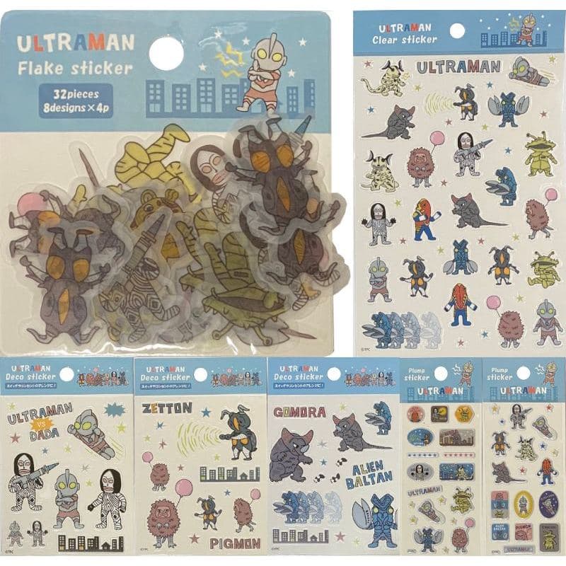 Ultraman Tsuburaya Productions Adesivos Decorativos Scrapbooking Suprimentos Papelaria (Adesivo Floco , Transparente , Deco