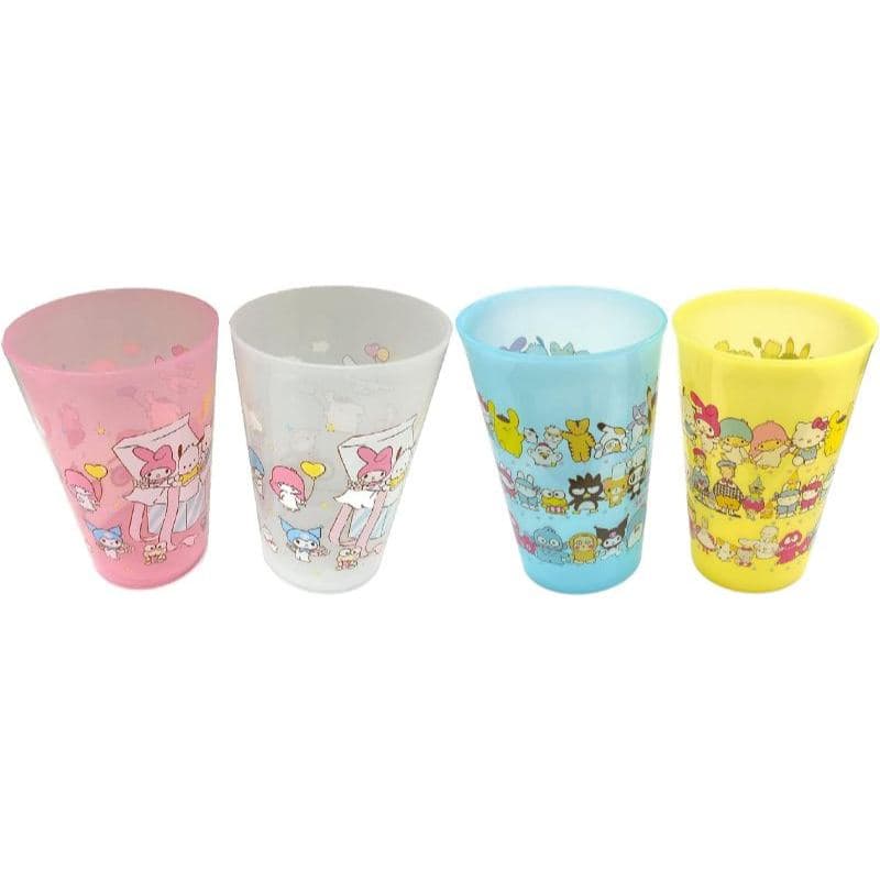 Copos De Plástico Sanrio Characters , 8.4 (φ) cm , 12.5 (A 450ml Conjunto De 2