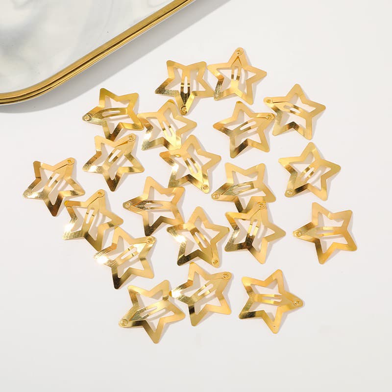 KIT 5/10/20/30 PCS Metal Estrela Hairpin Bonito Doce Meninas Grampo De Cabelo Franja Clipe Moda Acessórios