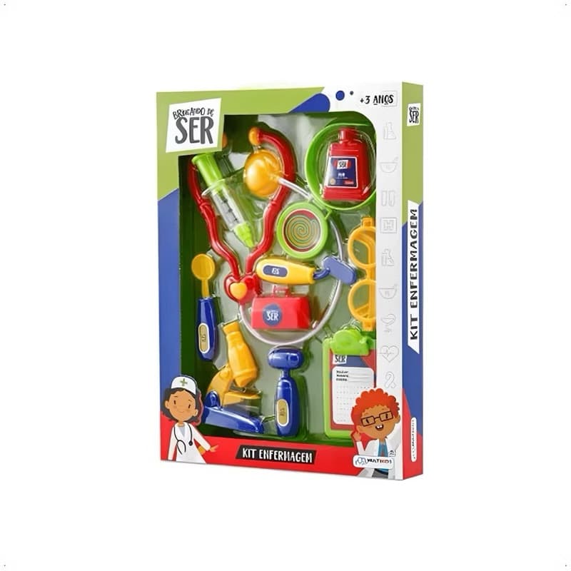 Brincando De Ser Kit Enfermagem Com Acessórios - Multikids