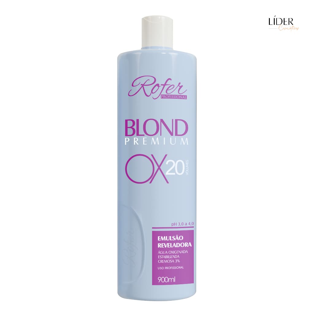 Água Oxigenada 20 Volumes 900ml Rofer Profissional
