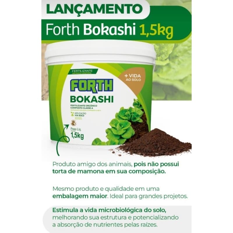 Fertilizante Orgânico Bokashi - Nova Embalagem 1,5kg