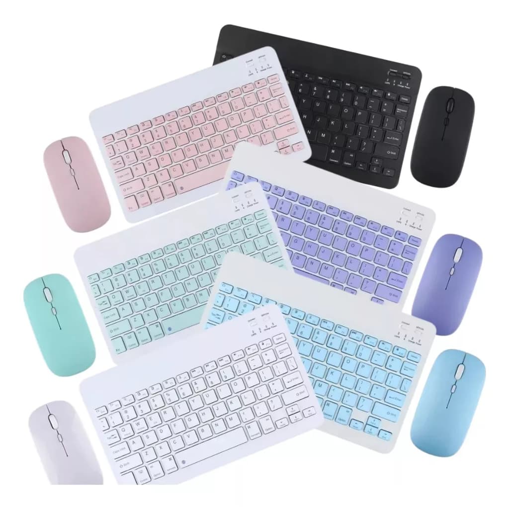 Kit Teclado com Mause Bluetooth e Wi-fi bateria recarregável