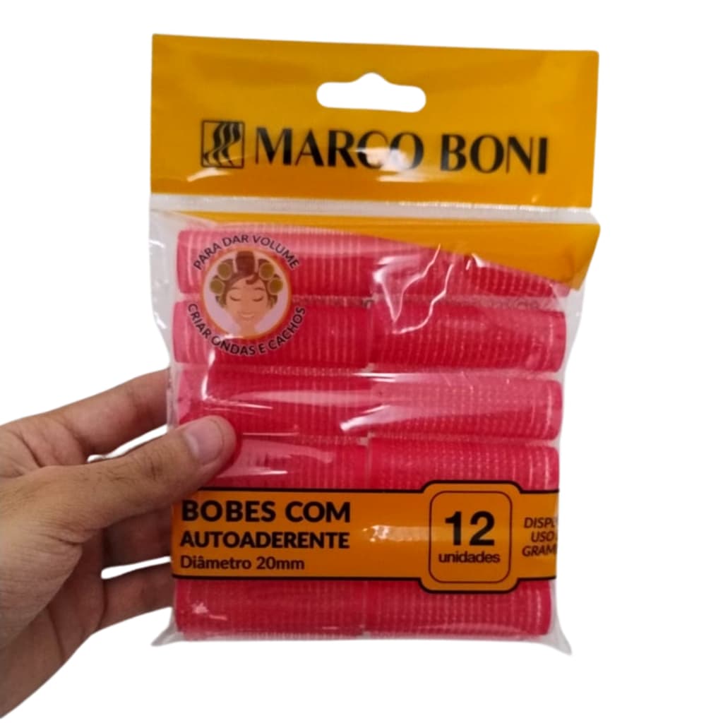 Kit 12un Bobs De Cabelo Autoaderente Pequeno Curl De Cachos 4314 - Marco Boni