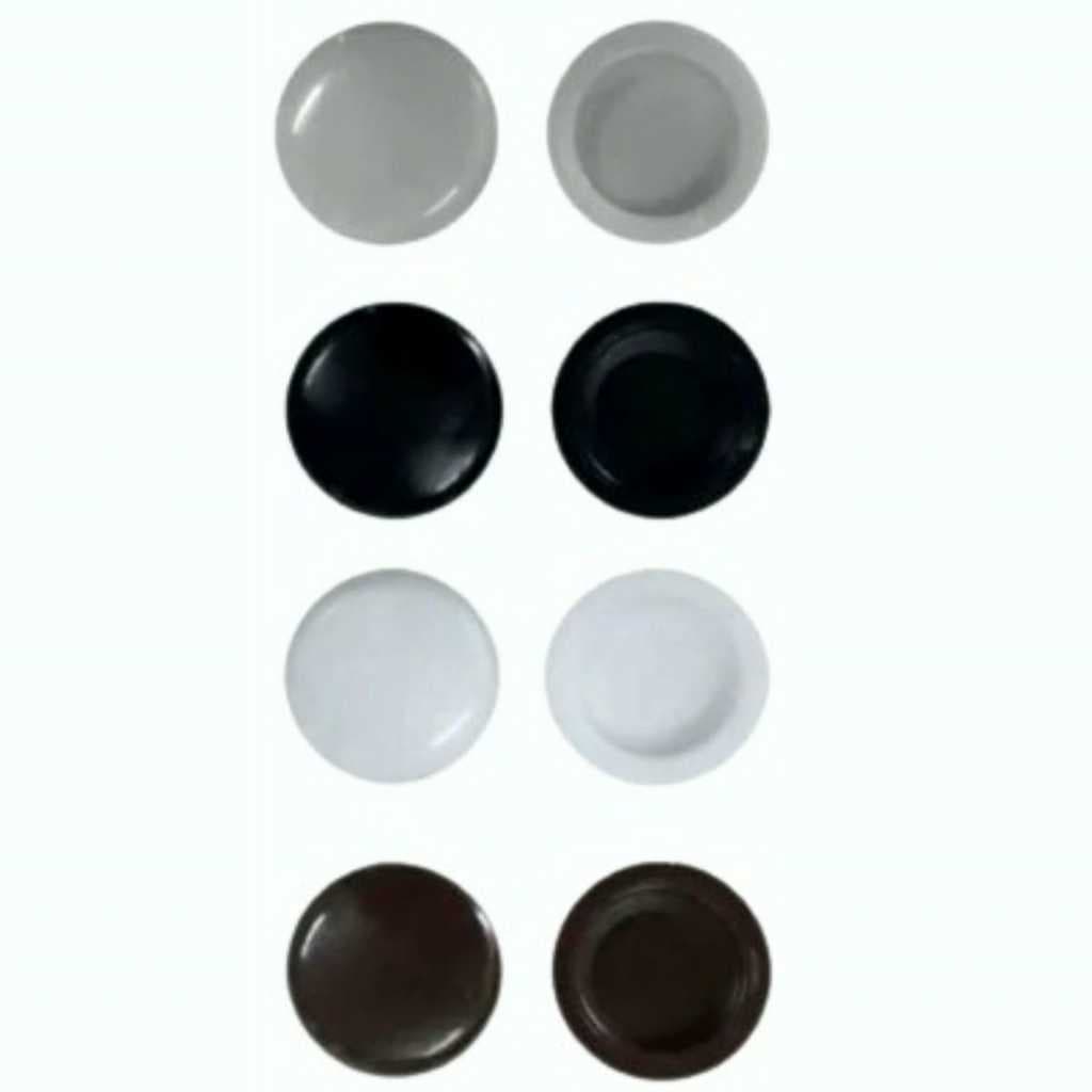 100 Tampa Cpl Cabeça de Parafuso de Plástico 13mm - Cores