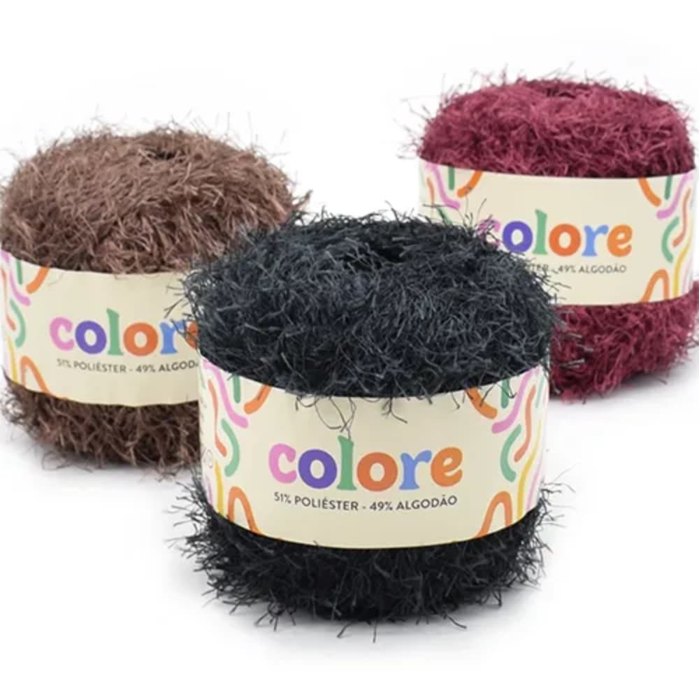 Barbante Peludo Colore Círculo 100g - 100 Metros