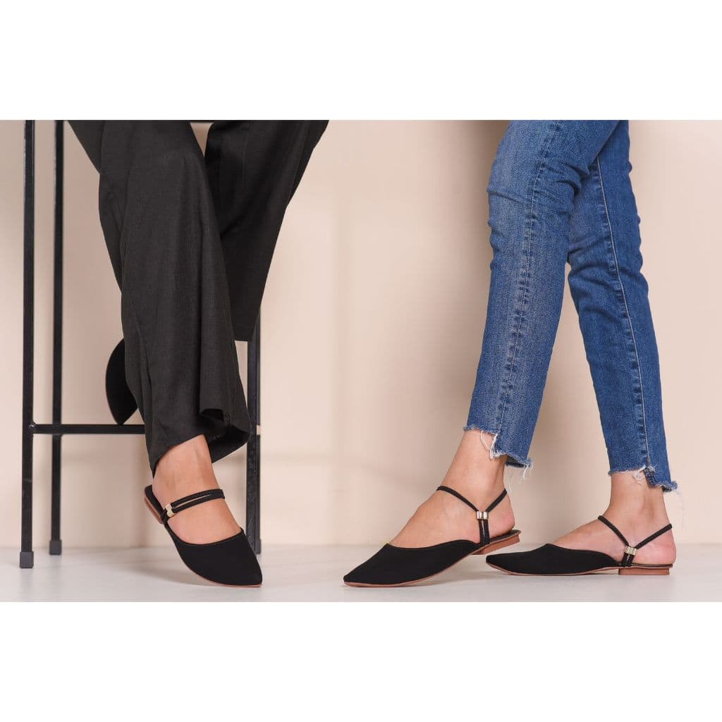 Sapatilha Mule Rasteira Feminino Dois em Um Promoção