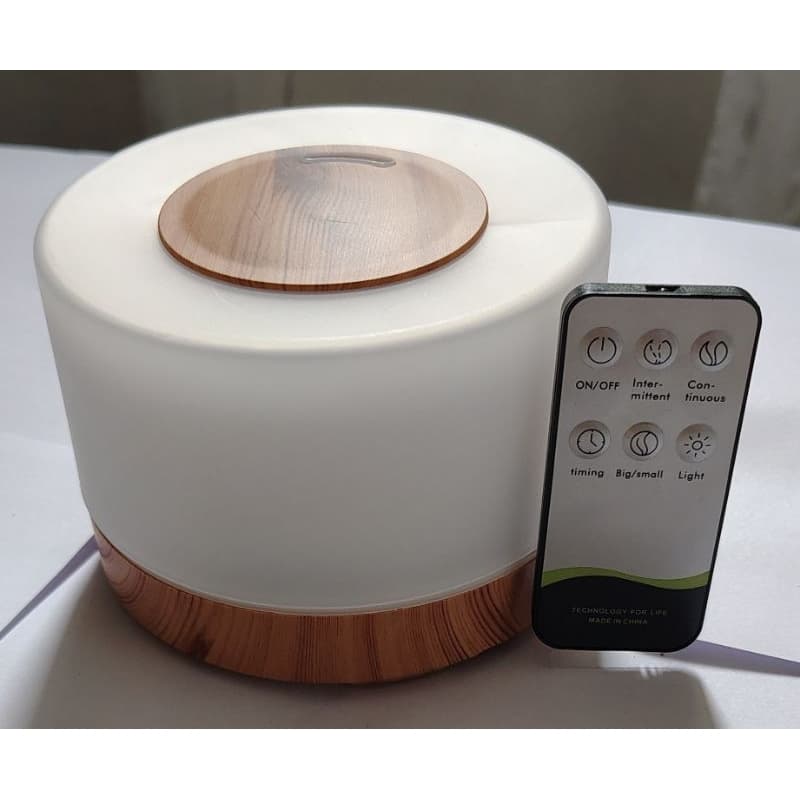 Difusor Aromático Ultrassônico Purificador de Ar com Lâmpada LED.