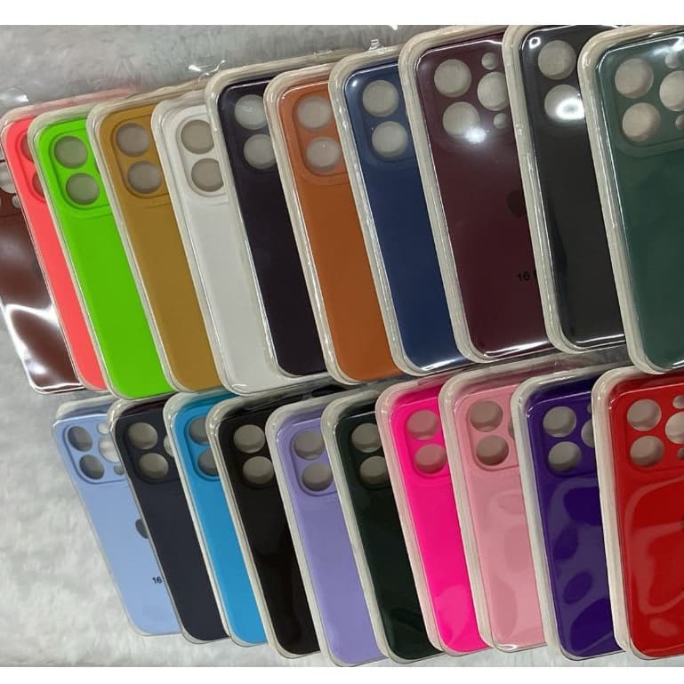 CAPA CAPINHA CASE PARA IPHONE 16 PRO  A SILICONE INTERIOR AVELUDADA COM CÂMERA FECHADA......