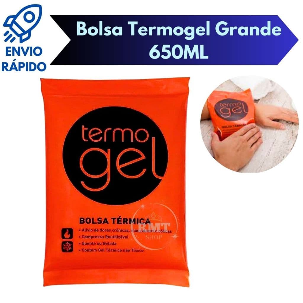 Bolsa Térmica Termo Gel Para Compressa Fria Ou Quente Tamanho Grande 650 ML Alivio de Dores