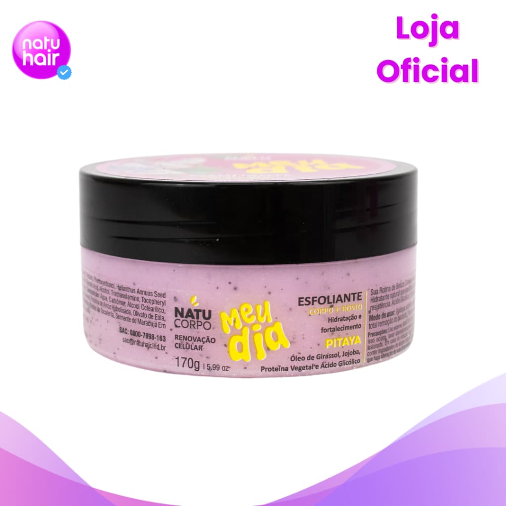 Esfoliante Pitaya Natucorpo Meu Dia 170g