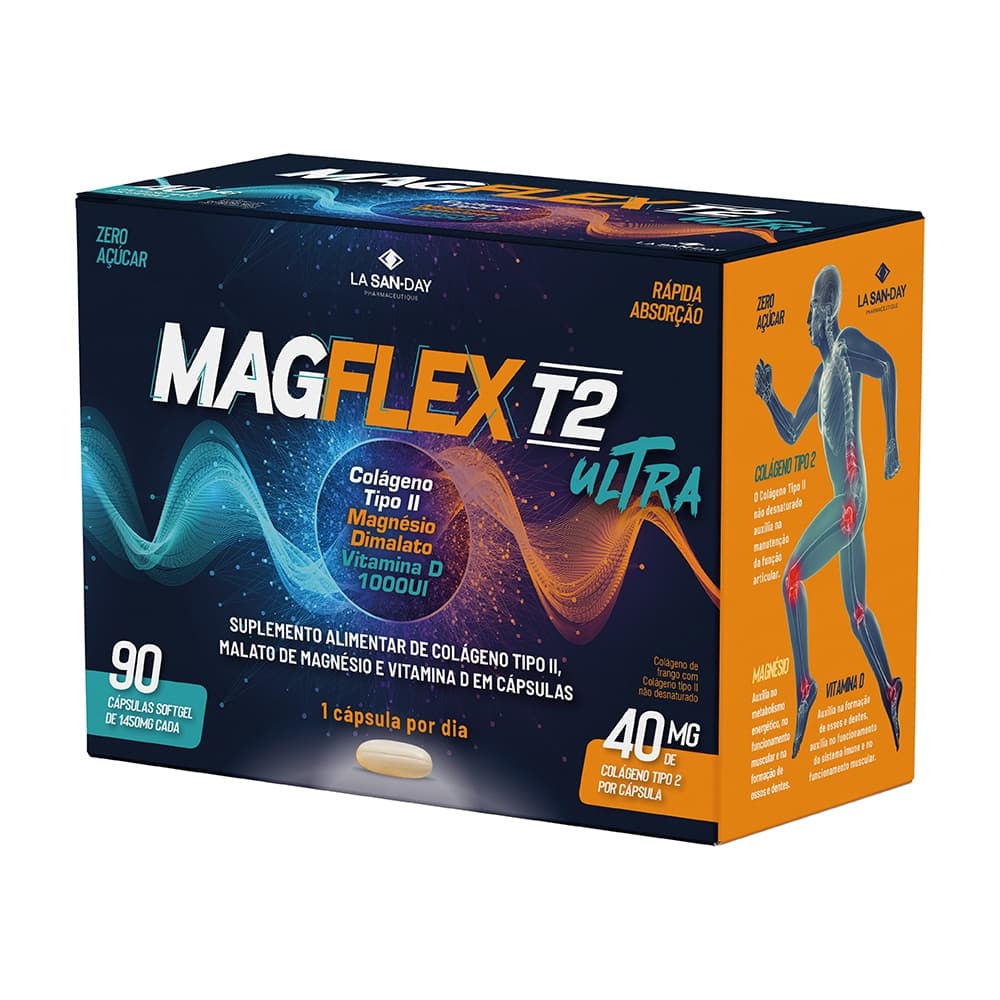 Magflex T2 Ultra  - 90 Cápsulas - La San Day