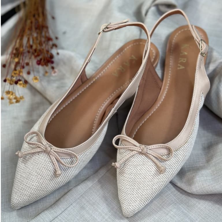Sapatilha Rasteira Sandalia feminina Slingback Social Confortavel