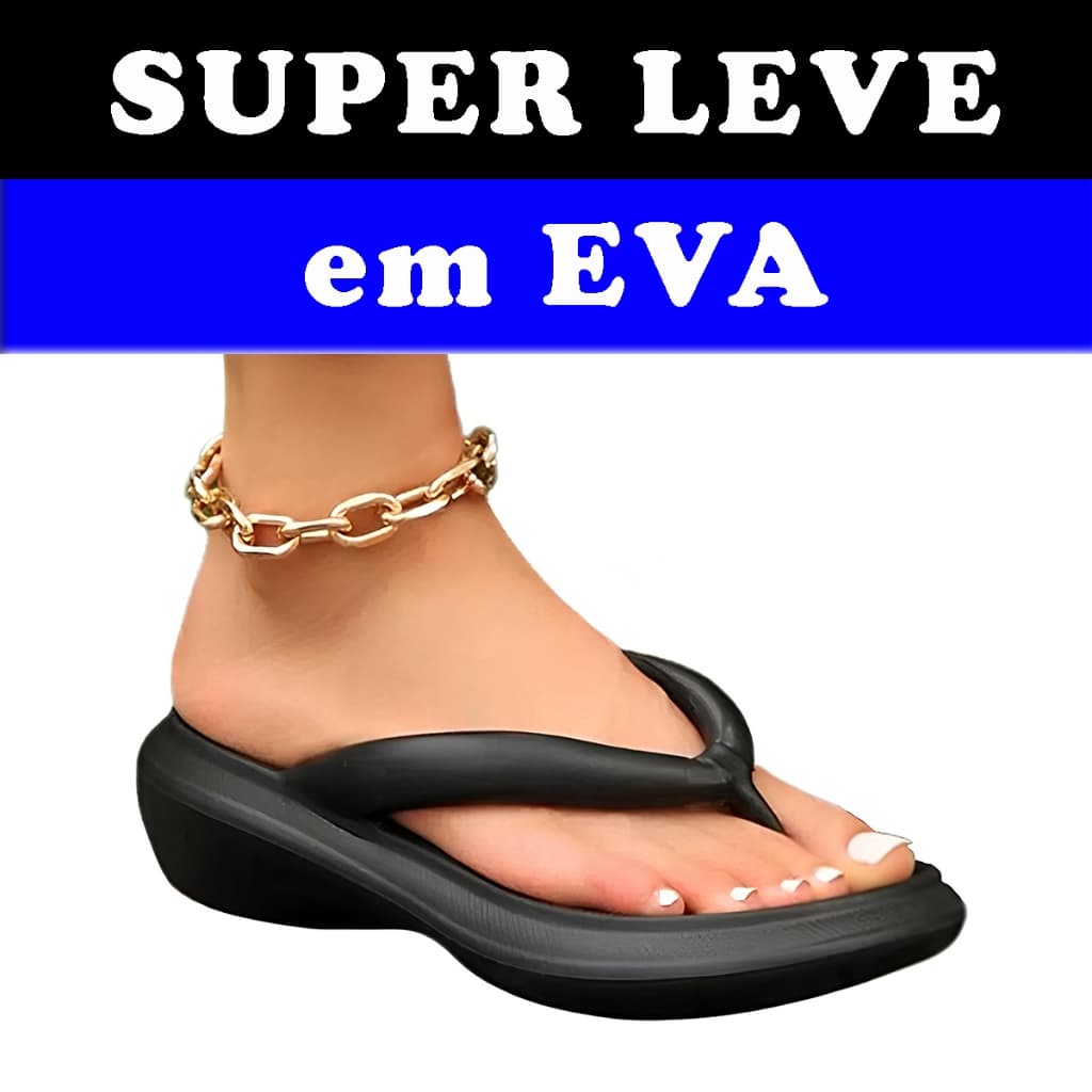 Chinelo Ortopédico Nuvem Eva Confortavel Dedo  Calcanhar Para Esporão Alto Conforto