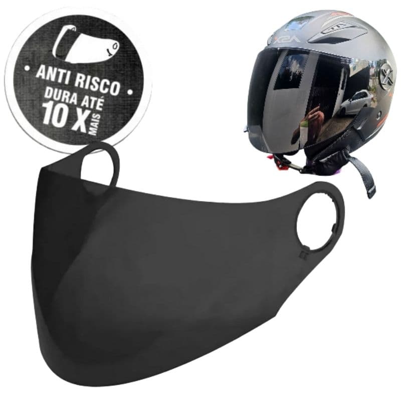 TSF | Viseira Fumê Asx City Air Capacete Aberto