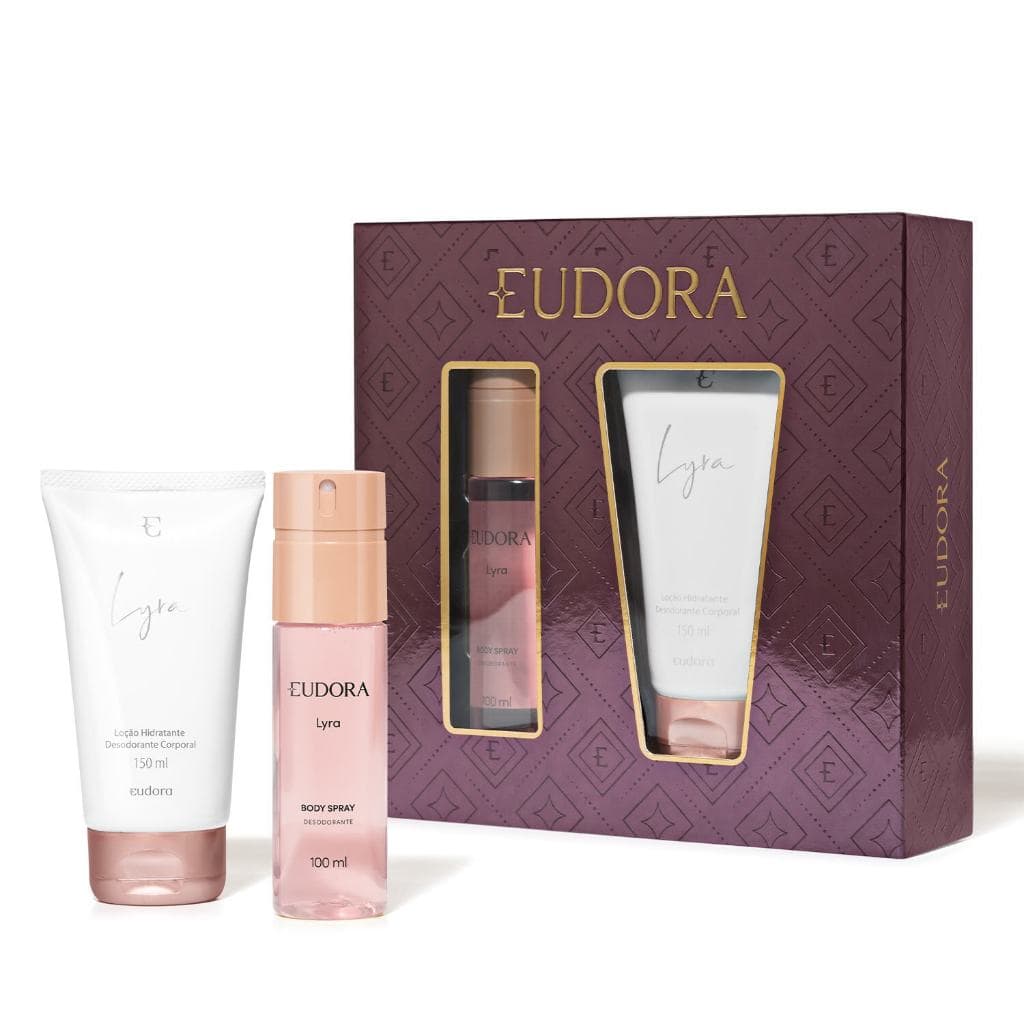 Kit Presente Dia das Mães Eudora Lyra – Body Spray 100ml + Loção Hidratante 150ml ✨🎁
