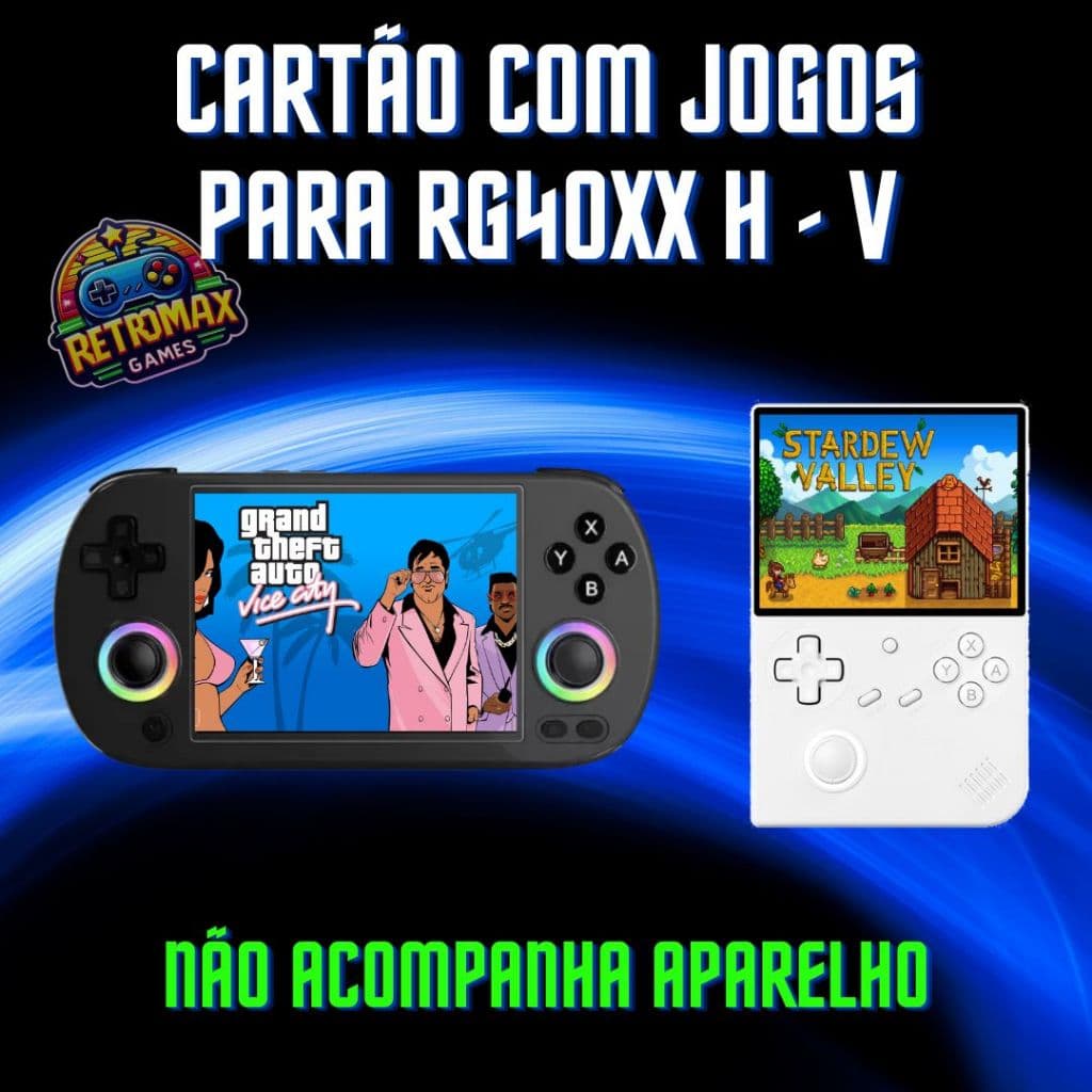 Cartão Para AMBERNIC RG40XX H V Atualizado - Só Conectar