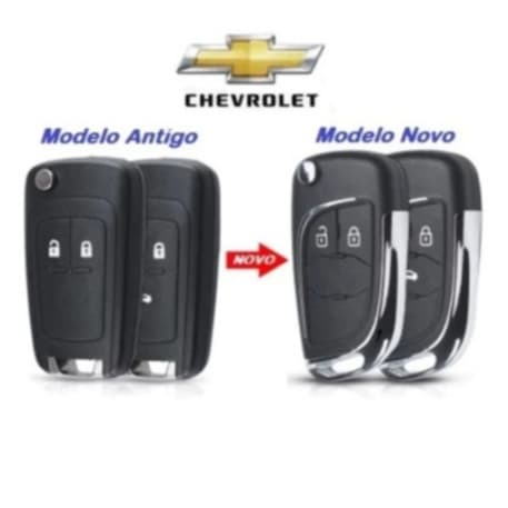 Chave Canivete Onix Cruze Cobalt S10 Spin Sonic Prisma Tracker Chevrolet GM