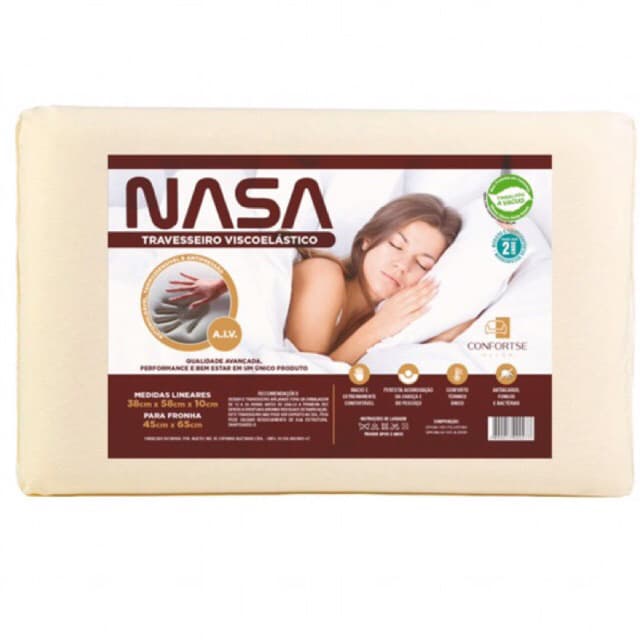 Travesseiro confortse nasa 13cm