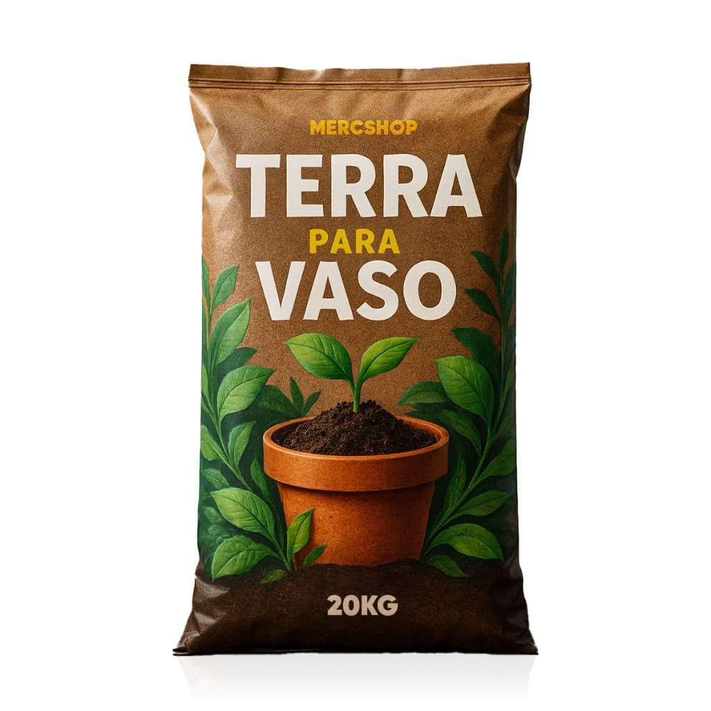 Terra Vegetal Adubada 20 Kilos Vaso Jardins Garden