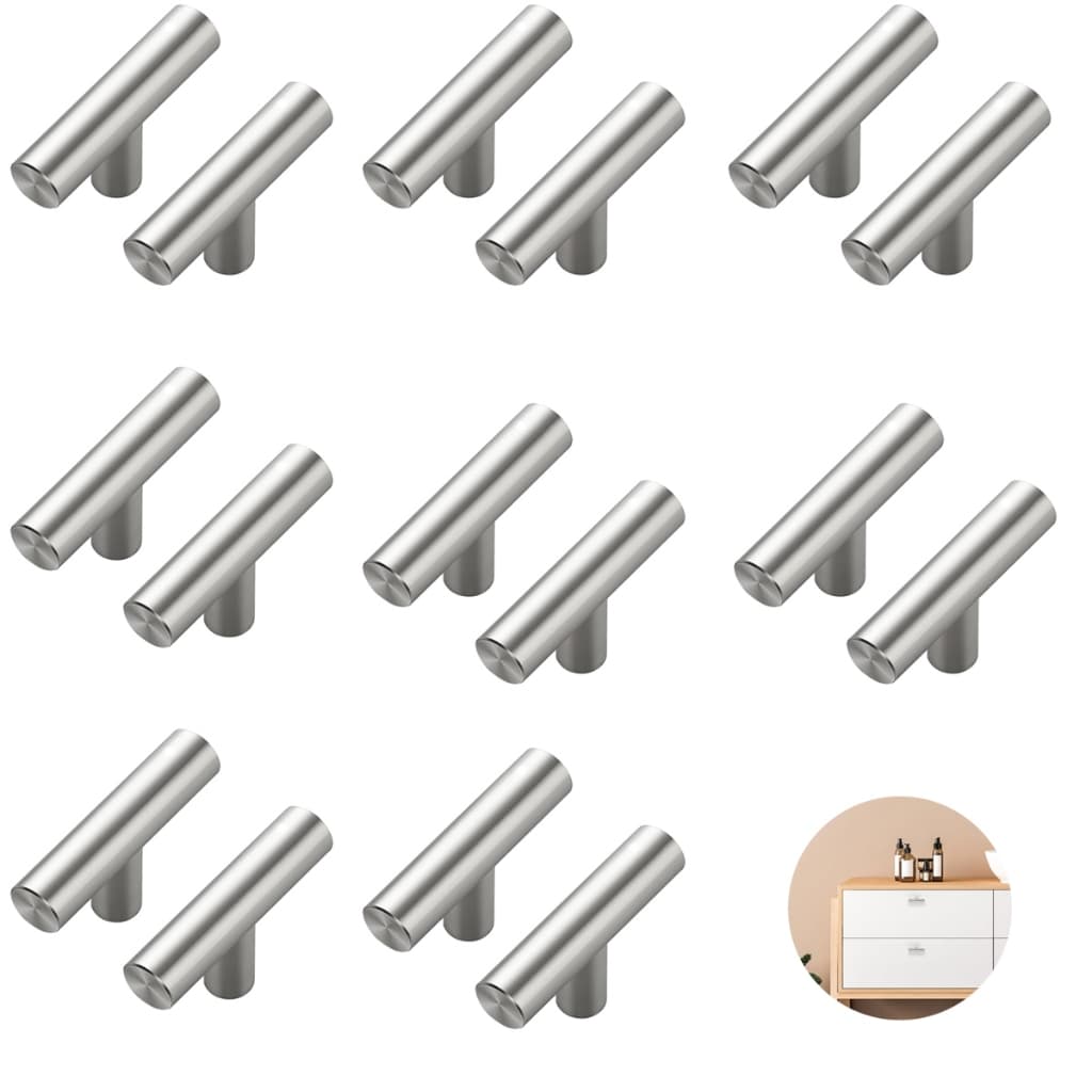Kit 15 Puxadores Aço De Armário De Cozinha E Cômoda Casa