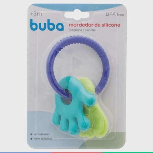 MORDEDOR MÃOZINHA E PEZINHO - VERDE E AZUL