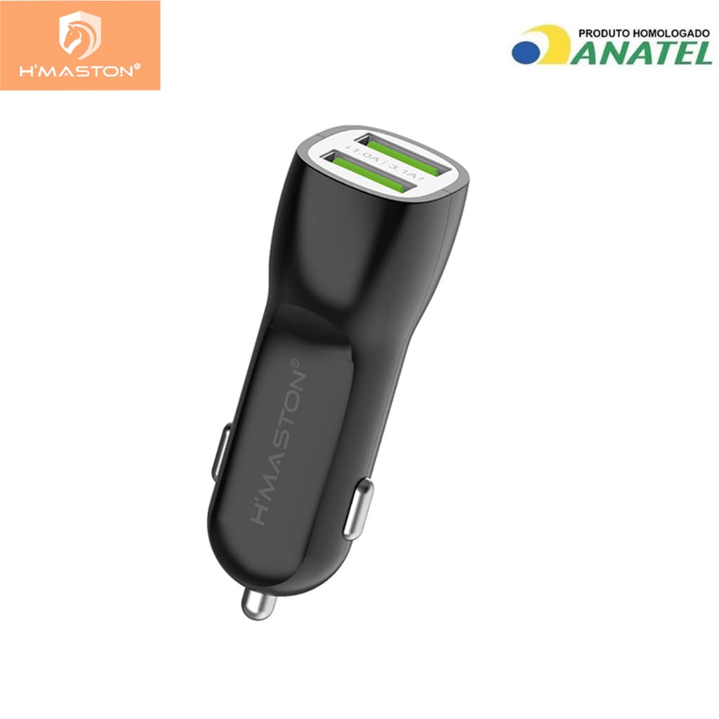 H'Maston CB-07 Carregador 4.1A Automotivo Carregador de Celular para Carro Fonte 2 entradas USB